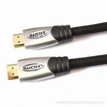 HDMI Cable with Metal Casing and Gold-plated Connectors